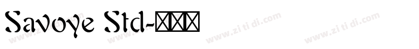 Savoye Std字体转换